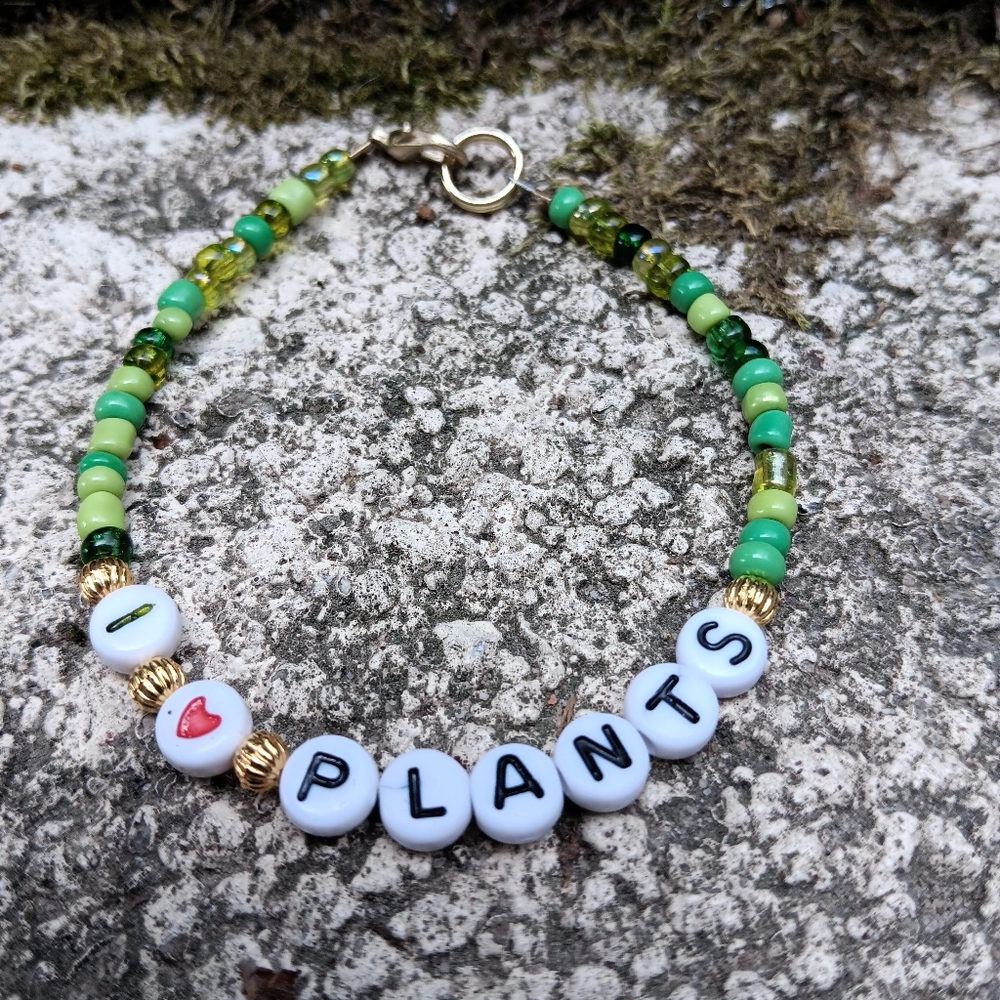 I love plants Handmade Bracelet - Picture 6 of 7